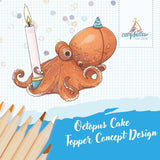 Camp Hollow - Octopus Cake Topper