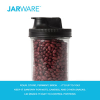 Fox Run Brands - Jarware Black Spout Lid for Wide Mouth Mason Jar