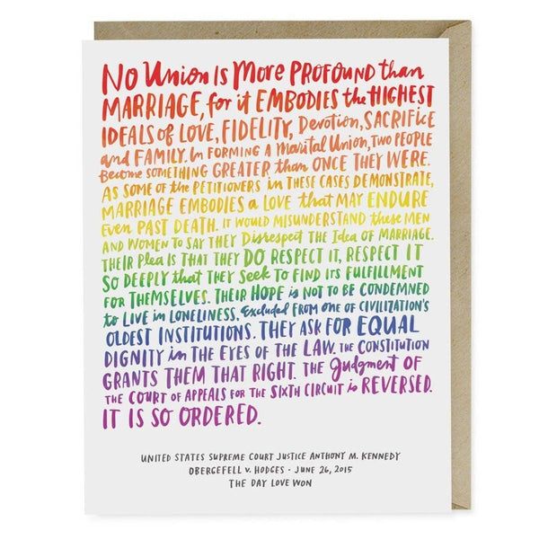 Love Wins Wedding Card