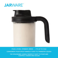 Fox Run Brands - Jarware Black Spout Lid for Wide Mouth Mason Jar