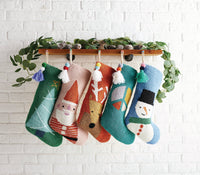 Peking Handicraft - Snowman Stocking With Pom Pom Tassel by Ampersand