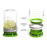 Fox Run Brands - Jarware Seed Sprouter Lid for Wide Mouth Mason Jar