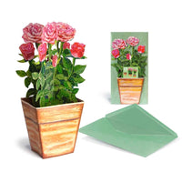 3D Flower Pot Card