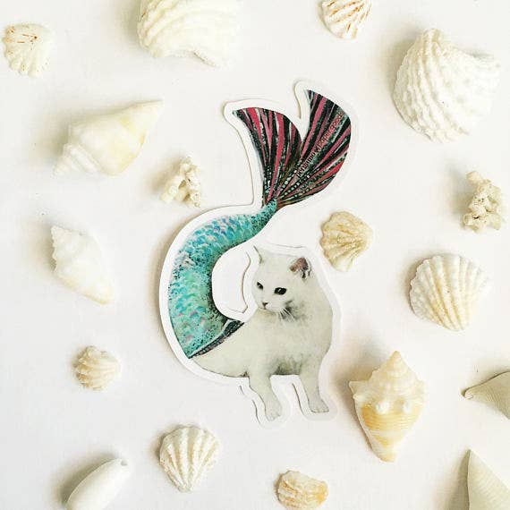 Pergamo Paper Goods - Mermaid Cat Sticker