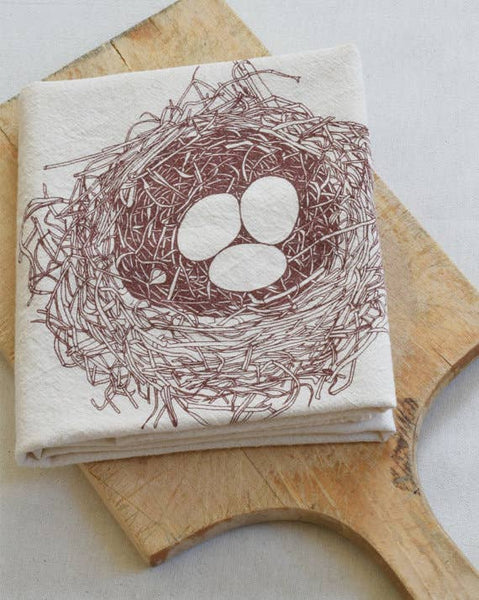 Hearth and Harrow - Nest Tea Towel (Brown)