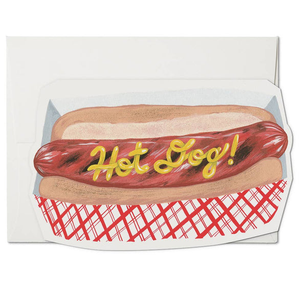 Red Cap Cards - Hot Dog everyday greeting card