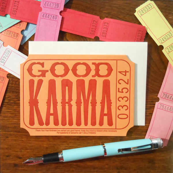 a. favorite design - Good Karma Ticket