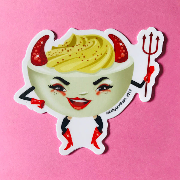 Kitschy Delish - Deviled Egg Vinyl Sticker
