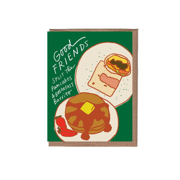La Familia Green - Scratch & Sniff Split the Breakfast Greeting Card