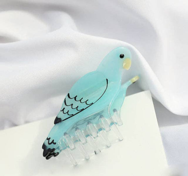 Solar Eclipse - Hand-painted Bird Hair Claw Clip | Eco-Friendly