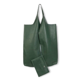 Chenson & Gorett - Women's Leather University Shopper Bag with Extra Coin Pocket: Bottle Green