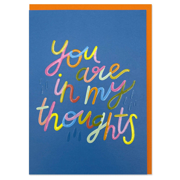 'You are in my thoughts' card
