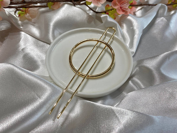 LadyJuneAccessories - Minimalist brass hair clip,French U pin,hair slide,hair fork