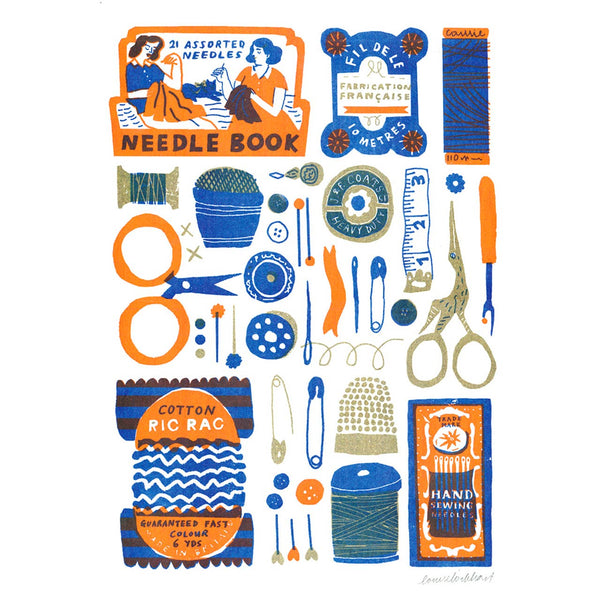 The Printed Peanut - A3 Sewing Collection Riso Print