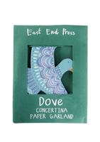 East End Press - Dove Concertina Garland