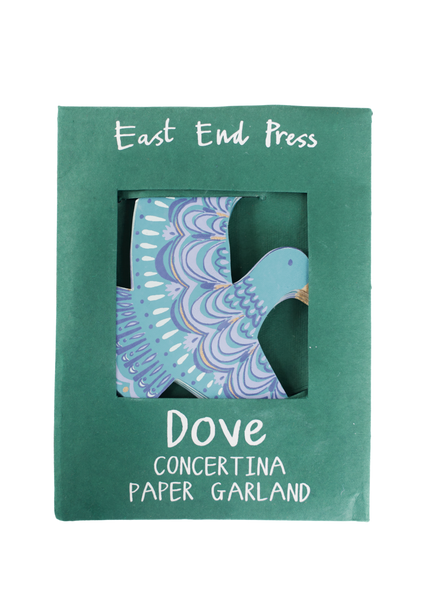 East End Press - Dove Concertina Garland