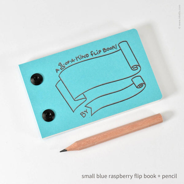 Inkello Letterpress - Draw-Your-Own Flip Book + Pencil (#316)