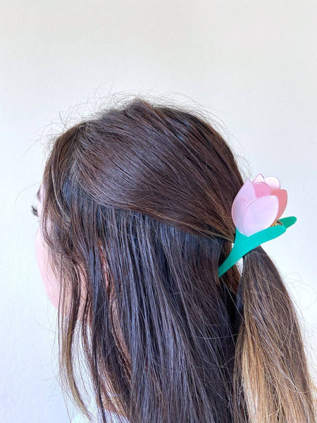Solar Eclipse - Tulip Flower Hair Claw Clip | Eco Friendly