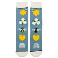 Woven Pear - Crew Socks, Save the Bees