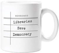 Gibbs Smith - Libraries Save Democracy Mug