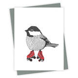 Burdock & Bramble - Roller Rink Chickadee Card