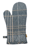 Raine & Humble - Textured Check Oven Glove Blueberry