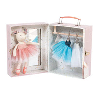 Moulin Roty - Suitcase Ballerina Mouse&Tutus in Wardrobe - Doll