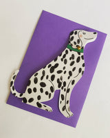 Kitty Kenda - Sitting Dalmatian Shaped Greeting Card