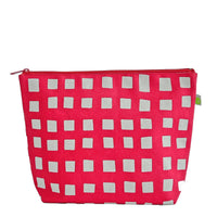 See Design - Travel Pouch Extra Large: Blocks Red