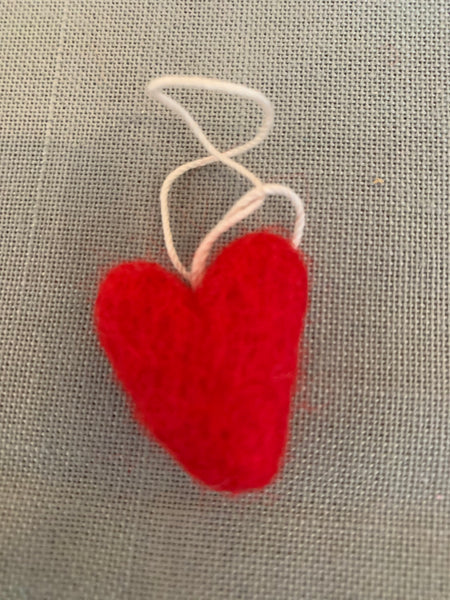 Felted heart