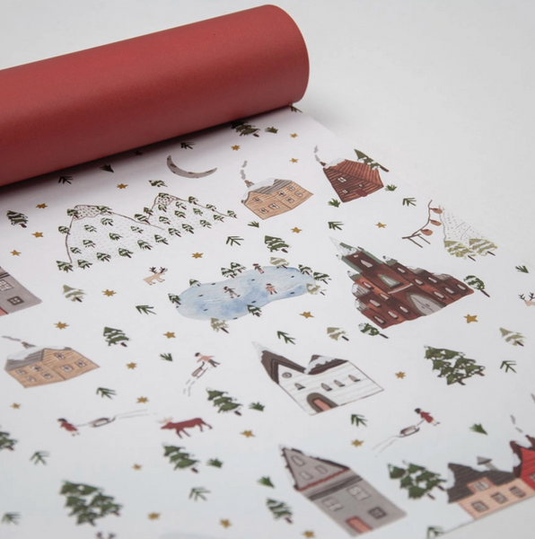 Ski Holiday Wrapping Paper