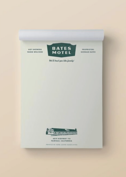 Fictional Hotel Note Pads