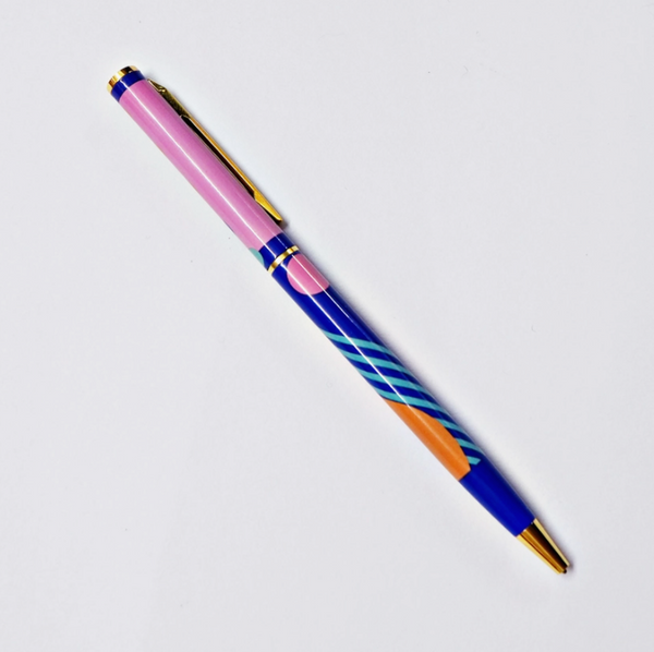 Colorful Ballpoint Pens with Real Gold Plated Trim, Refillable Too!