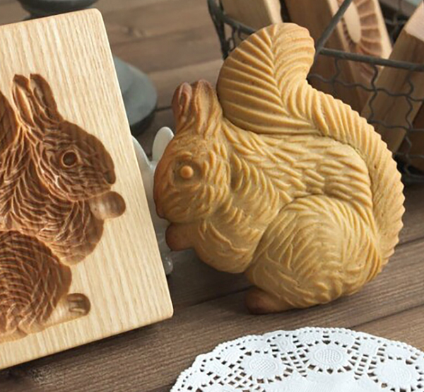 Wooden Cookie Press Mold Art Joy Studios