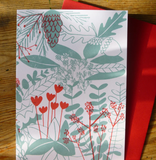 Handmade Screen Printed Card with Envelope by Louise Smurthwaite
