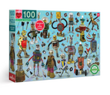 Upcycled Robots 100 Piece Puzzle