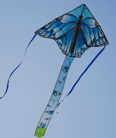 Blue Butterfly Fly-Hi Kite