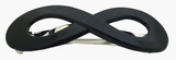 French Infinity Black Hair Clip Barrette