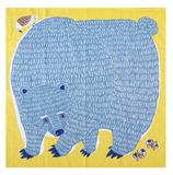 Bear and Birds Furoshiki Wrapping Cloth 19.7in