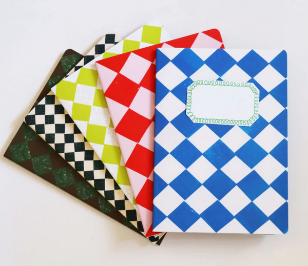 A5 Chequered Sketch Notebooks-sold individually