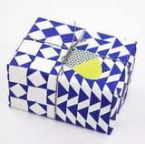 Blue or Red Geometric Gift Wrap