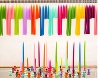 Thin Colored Taper Candles