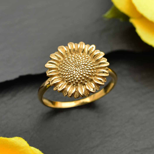Nina Designs - Sterling Silver Sunflower Ring