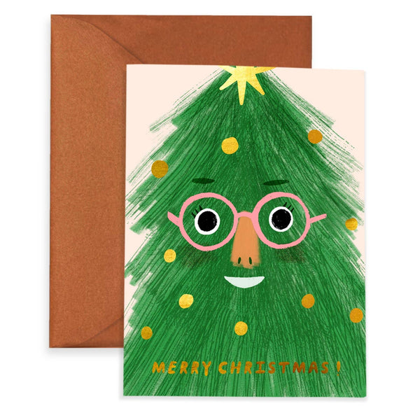 Carolyn Suzuki - FIR FACE Boxed Set of 8 - Holiday Card