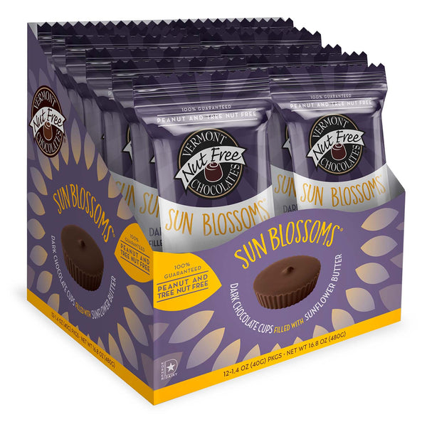 Vermont Nut Free Chocolates - 12 ct Box Chocolate Sun Blossoms