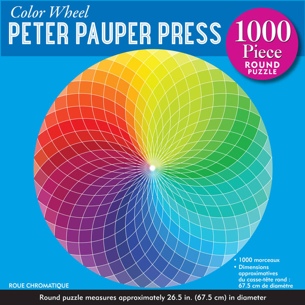 Peter Pauper Press - Color Wheel 1000 Piece Round Jigsaw Puzzle