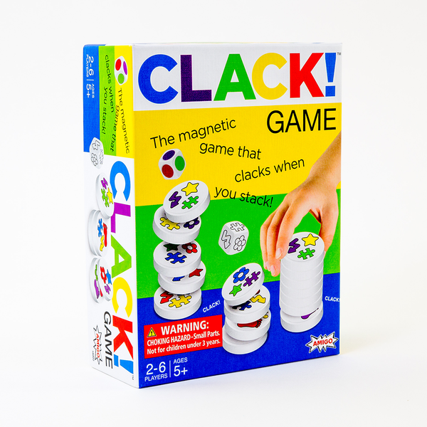 AMIGO Games - CLACK! – The Magnetic Game that Clacks as You Stack!