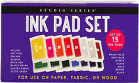 Peter Pauper Press - Studio Series Ink Pad Set (15 colors)