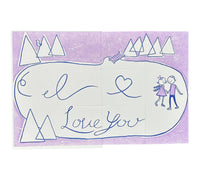 Igloo Letterpress - Love Card I Love You Skaters