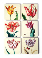 MUSEUM WEBSHOP - Coasters, Set of 6 coasters,Tulips, Ksenia